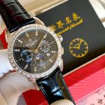   PATEK PHILIPPE Complex Function Timing  (Drill Ring • Relief Surface ）9100 Automatic Movement  Black  42mm Watch